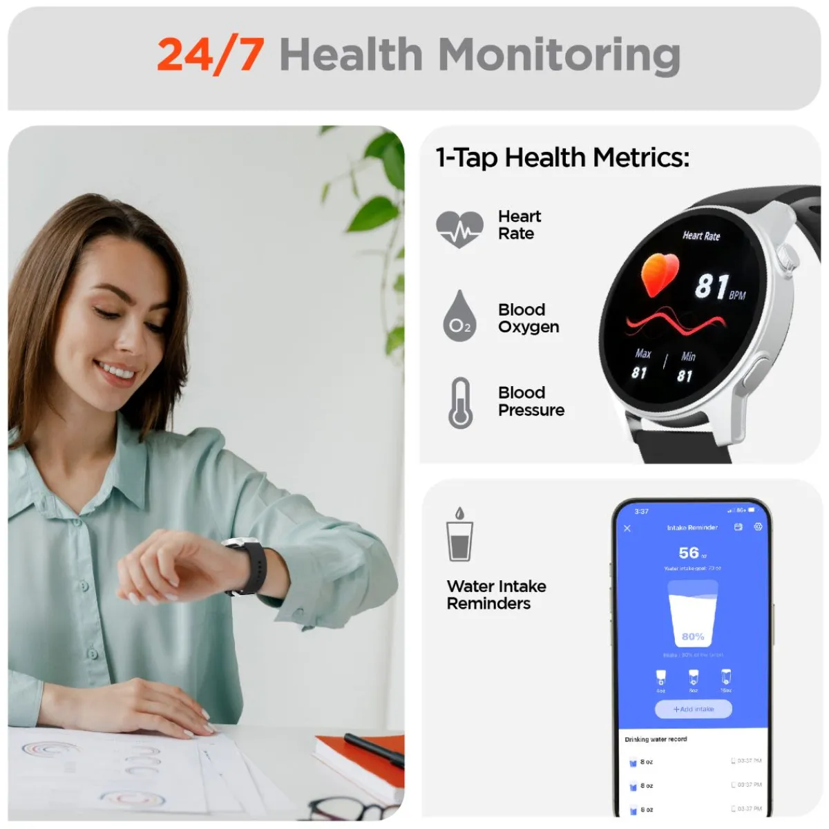 Veridian Healthcare Health Monitor SmartWatch