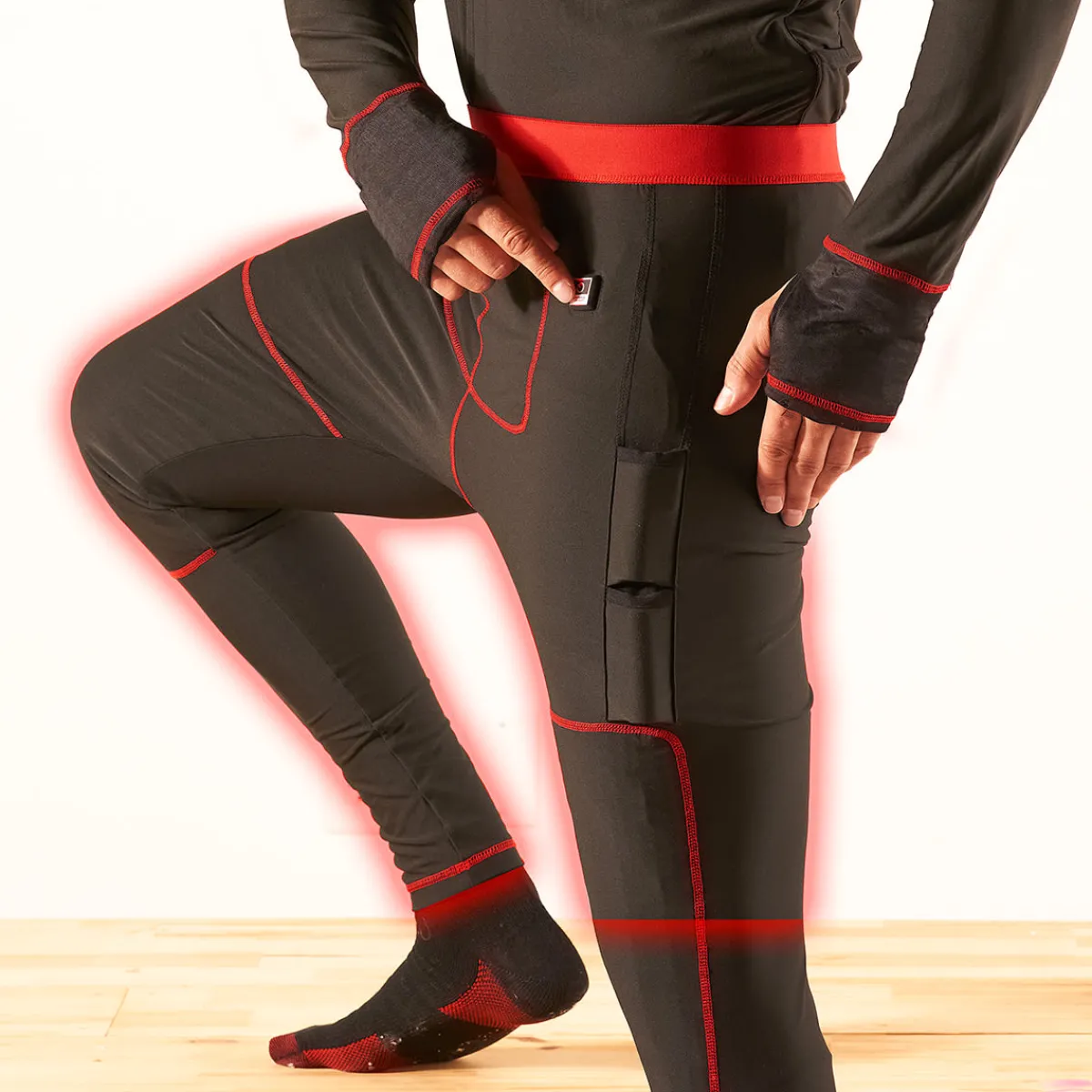 Sharper Image Heated Pants Base Layer by