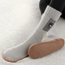 Sharper Image Heated Slipper Socks by