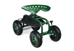 Golf Gifts and Gallery Heavy Duty Rolling Garden Seat