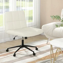 GoPlus (Costway) Height-Adjustable Armless Desk Chair with Wheels