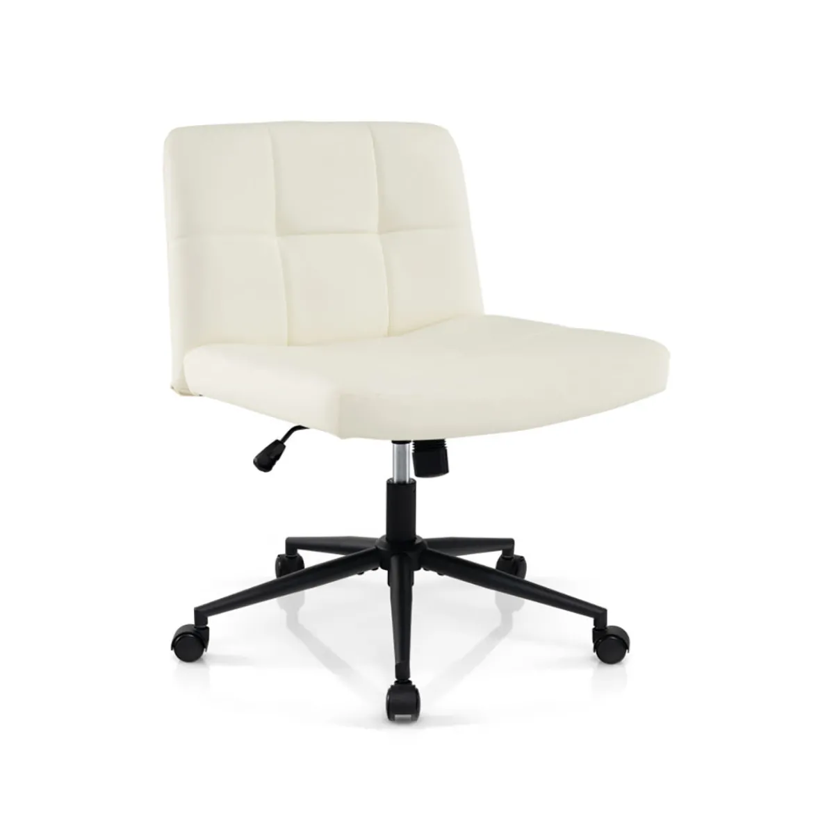 GoPlus (Costway) Height-Adjustable Armless Desk Chair with Wheels