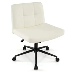 GoPlus (Costway) Height-Adjustable Armless Desk Chair with Wheels