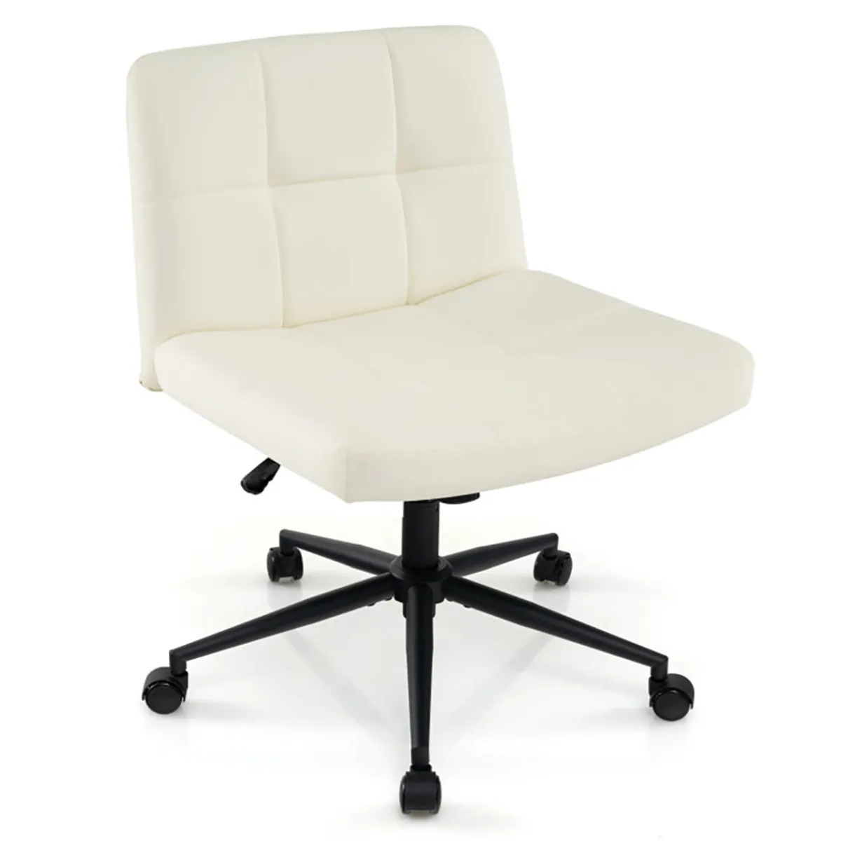 GoPlus (Costway) Height-Adjustable Armless Desk Chair with Wheels
