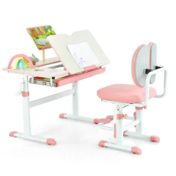 GoPlus (Costway) Height-Adjustable Kids Desk and Chair Set