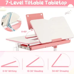 GoPlus (Costway) Height-Adjustable Kids Desk and Chair Set