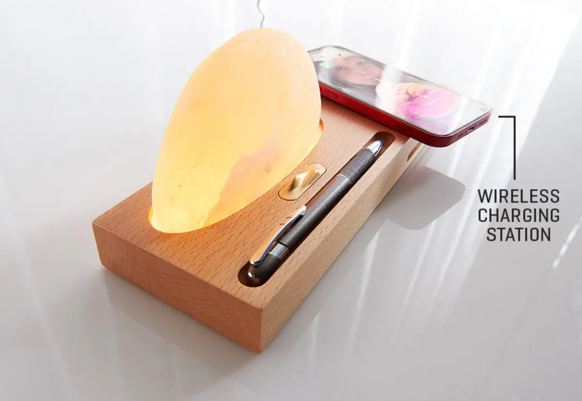 Sharper Image Himalayan Salt Wireless Charger