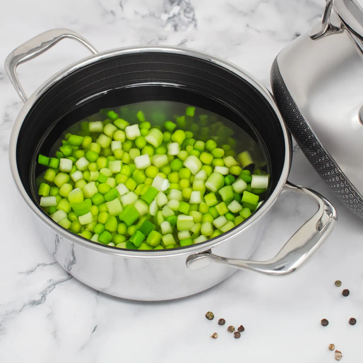 Sharper Image Hybrid Stock Pot with Lid