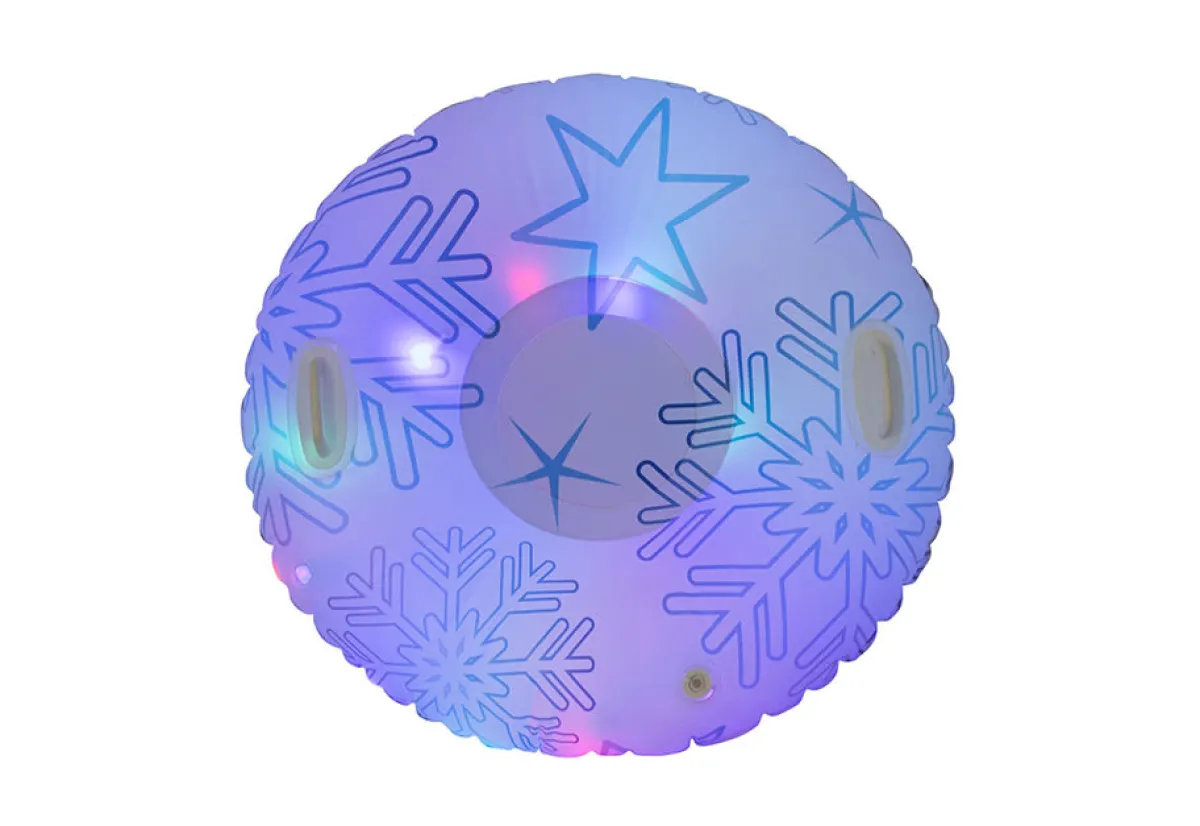 B u0026 D Group Illuminated LED Snowflake Snow Tube