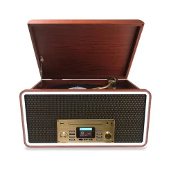 Sharper Image 8-in-1 Bluetooth Record Player Multimedia Center