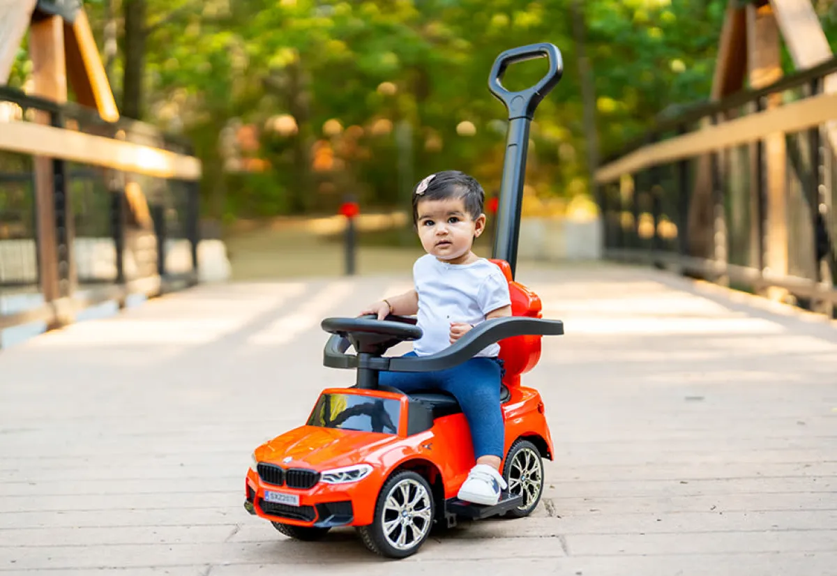 Kids Best Ride on Cars 4-in-1 BMW Push Car
