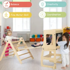 GoPlus (Costway) 7-in-1 Climbing Toy Connected Table and Chair Set