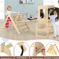 GoPlus (Costway) 7-in-1 Climbing Toy Connected Table and Chair Set
