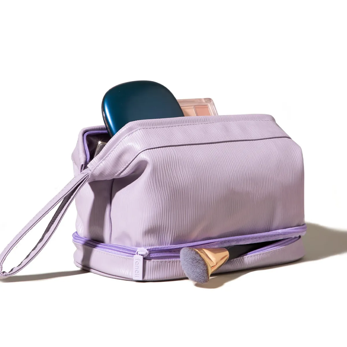 RQ Innovasions formerly FarB Trading Ltd. 2-in-1 Cosmetic Case with Makeup Brush Compartment