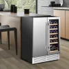 Sharper Image 2-in-1 Dual Zone Beverage and Wine Cooler