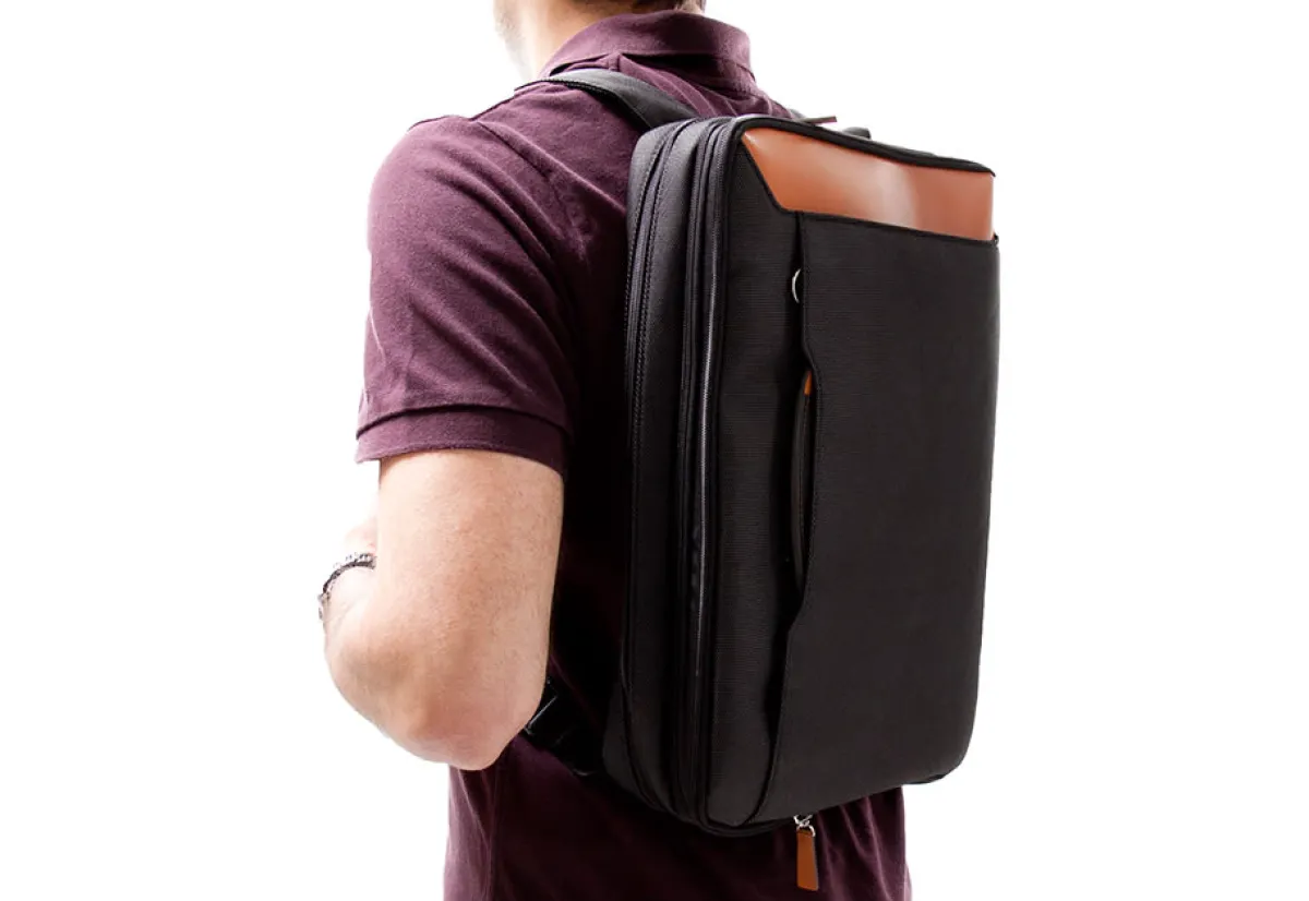 Bey-Berk International Inc 3-in-1 Executive Laptop Bag