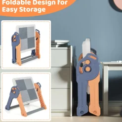 GoPlus (Costway) 6-in-1 Folding Kids Art Easel with Building Block Tabletop