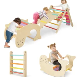 GoPlus (Costway) 7-in-1 Indoor Climbing Toys with Reversible Ramp