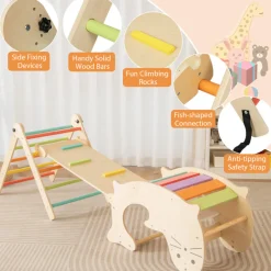 GoPlus (Costway) 7-in-1 Indoor Climbing Toys with Reversible Ramp