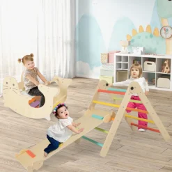 GoPlus (Costway) 7-in-1 Indoor Climbing Toys with Reversible Ramp