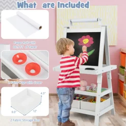 GoPlus (Costway) 3-in-1 Kids Double-Sided Art Easel