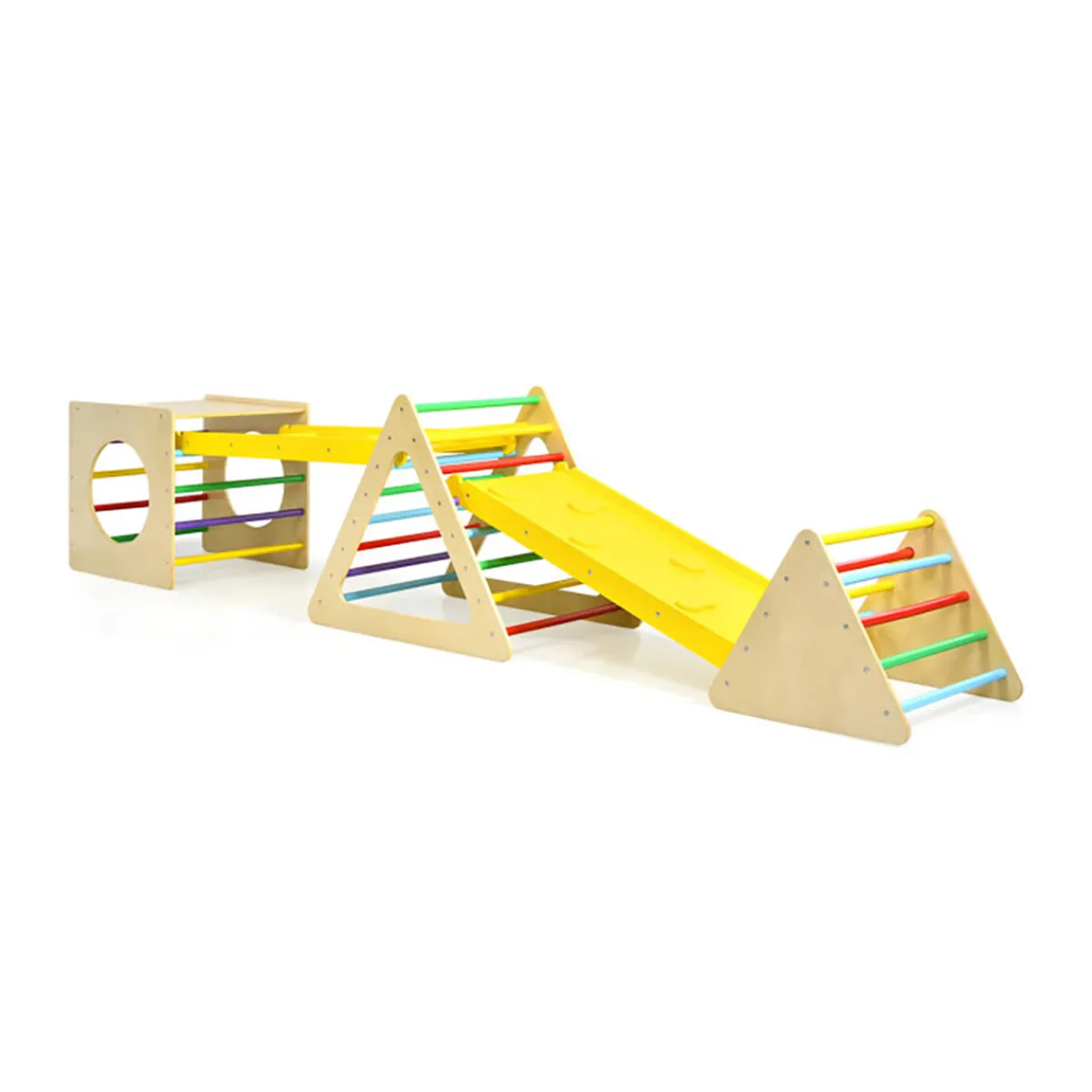 GoPlus (Costway) 5-in-1 Kids Triangle Climber Play Gym Set