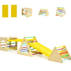 GoPlus (Costway) 5-in-1 Kids Triangle Climber Play Gym Set