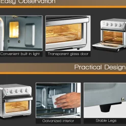 HS - Hinersound Technology Co., Limited 7-in-1 Professional Convection Air Fryer Toaster Oven