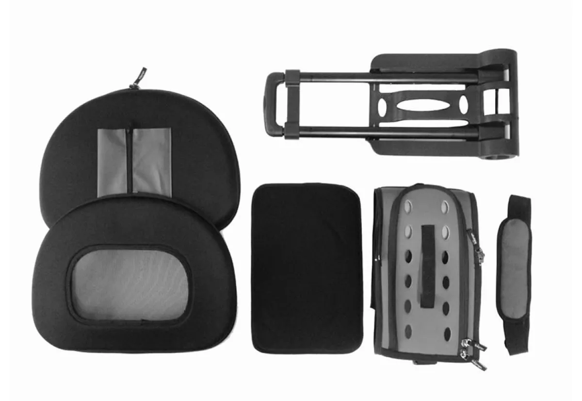 Delk Products, Inc. 2-in-1 Tough-Shell Wheeled Pet Carrier