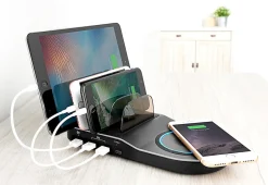 Sharper Image 2-in-1 USB Charging Station by