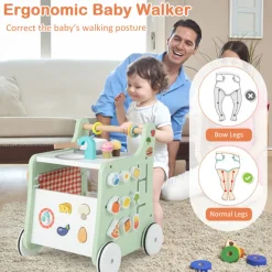 GoPlus (Costway) 6-in-1 Wooden Push Walker Play Kitchen