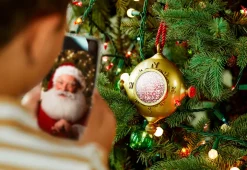 Holidynamics Inc Interactive Santa Ornament with Journal
