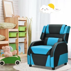 Kids GoPlus (Costway) Kids Gaming Sofa Recliner with Headrest and Footrest