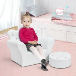 Kids GoPlus (Costway) Kids Princess Sofa with Ottoman