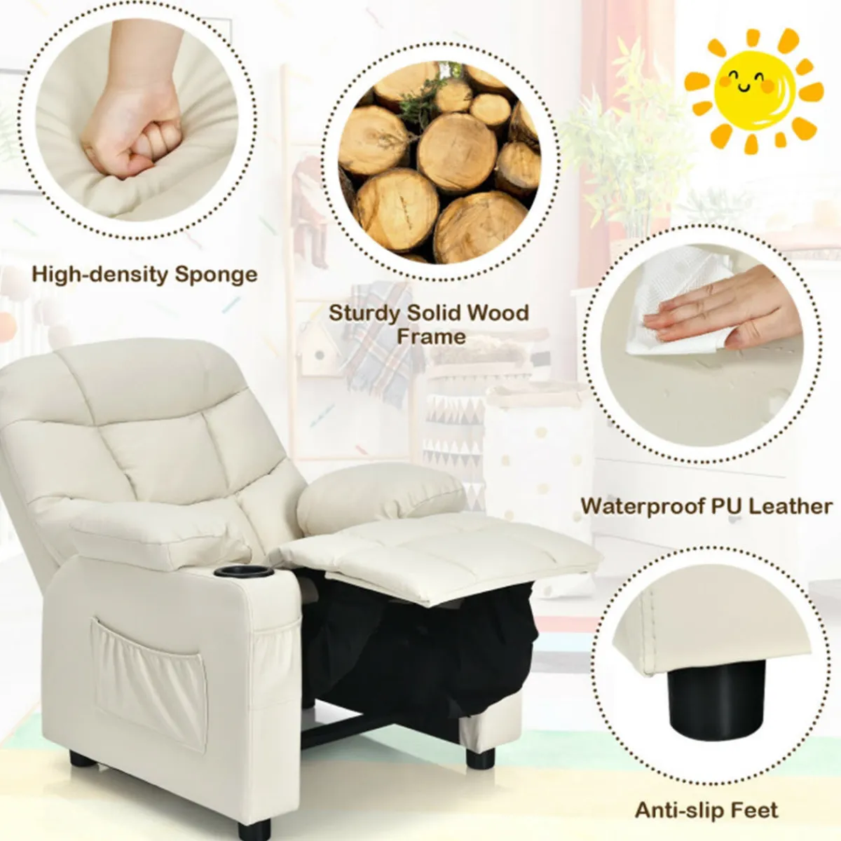 Kids GoPlus (Costway) Kids Recliner Chair