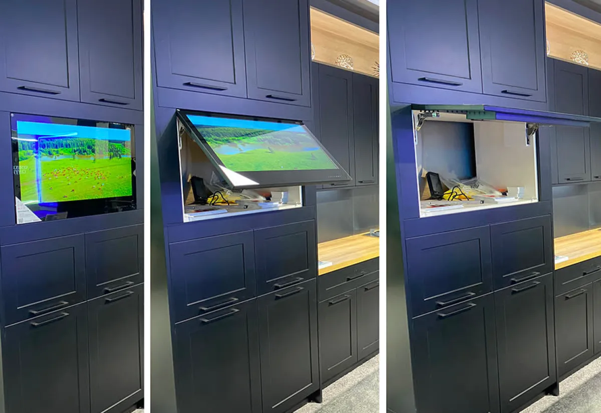ParallelAV Inc Kitchen Cabinet Door SMART TV