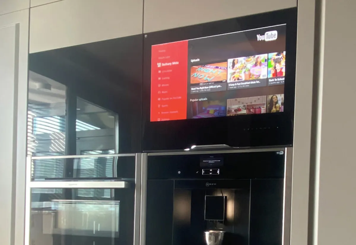 ParallelAV Inc Kitchen Cabinet Door SMART TV