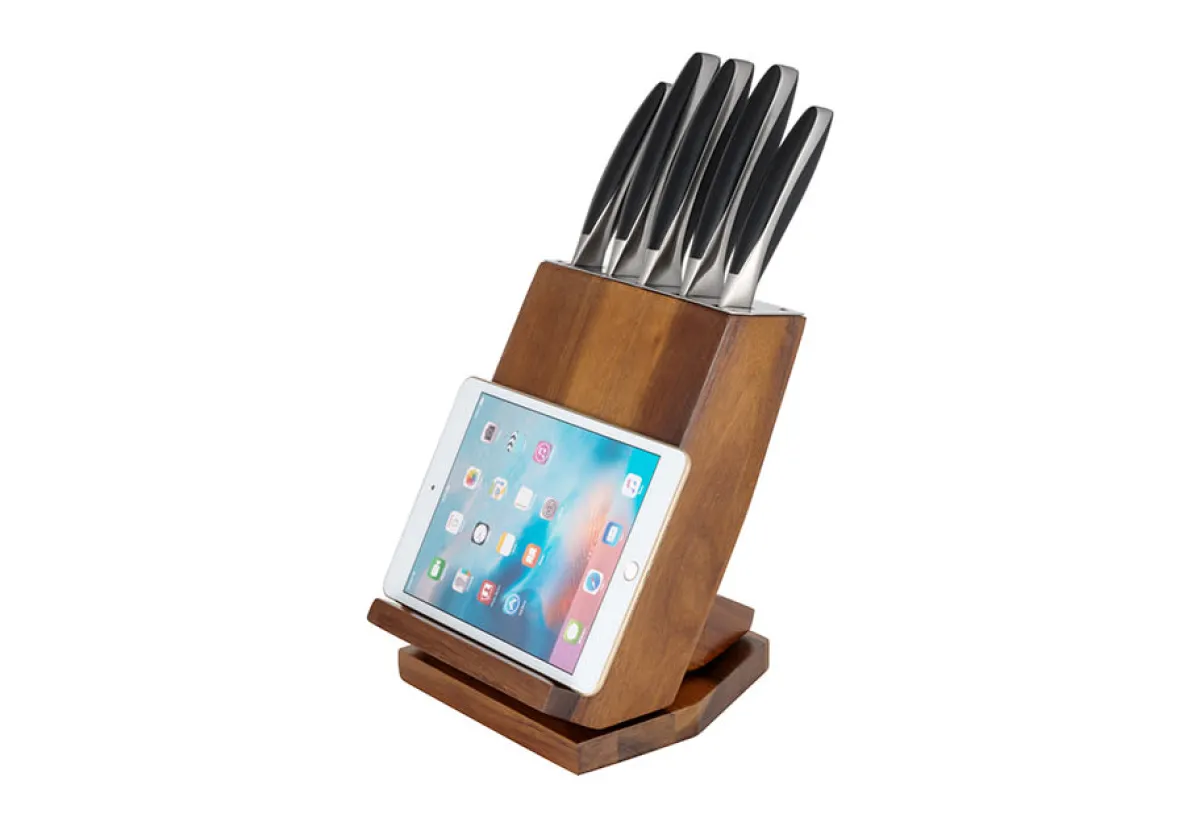 THAT! Inventions Inc Knife Block Set with Tablet Holder
