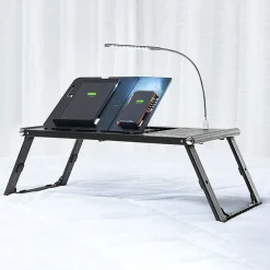 Sharper Image Laptop and Tablet Tray with Built-In Charger by