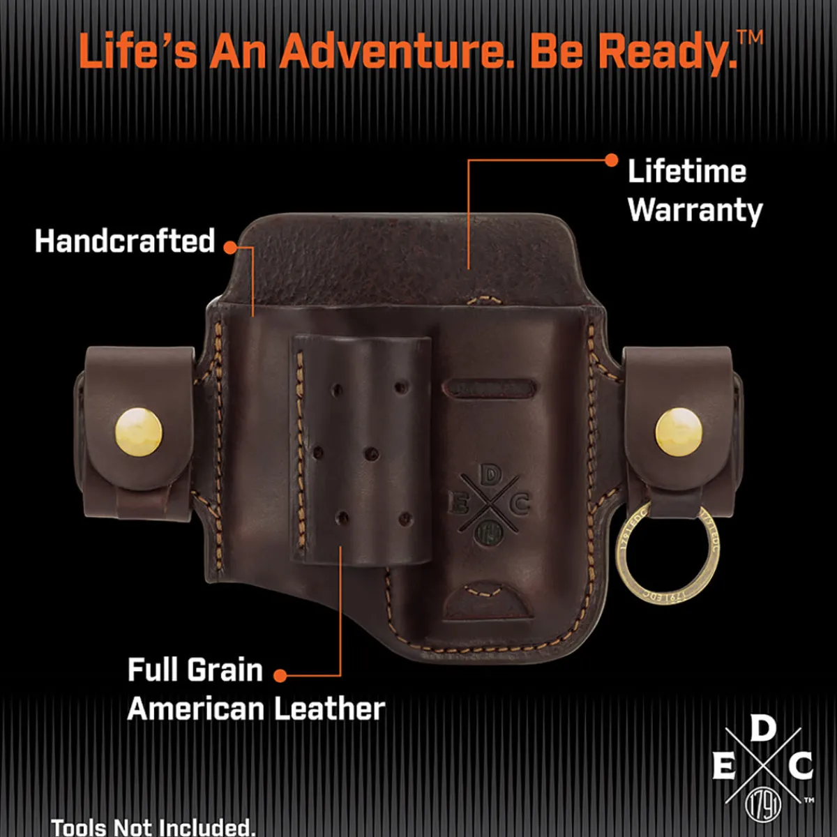 1791 Outdoor Lifestyle Group, LLC Leather Multitool Action Snap Belt Sheath