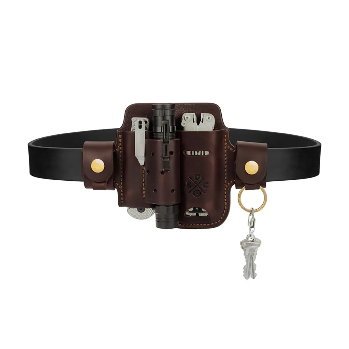 1791 Outdoor Lifestyle Group, LLC Leather Multitool Action Snap Belt Sheath