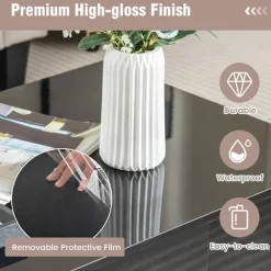 GoPlus (Costway) LED Coffee Table with Storage Drawers