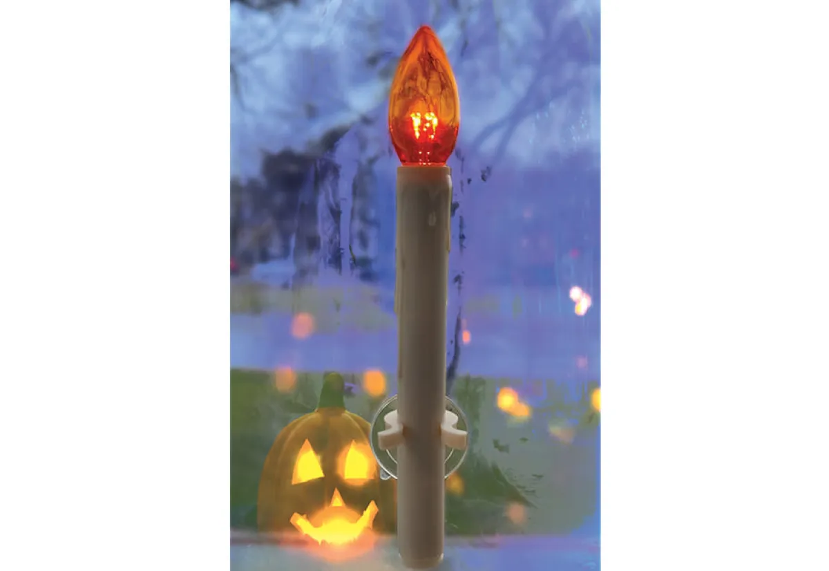 Mindscope Products Inc. LED Halloween Window Candles with Suction Cups (Set of 4)