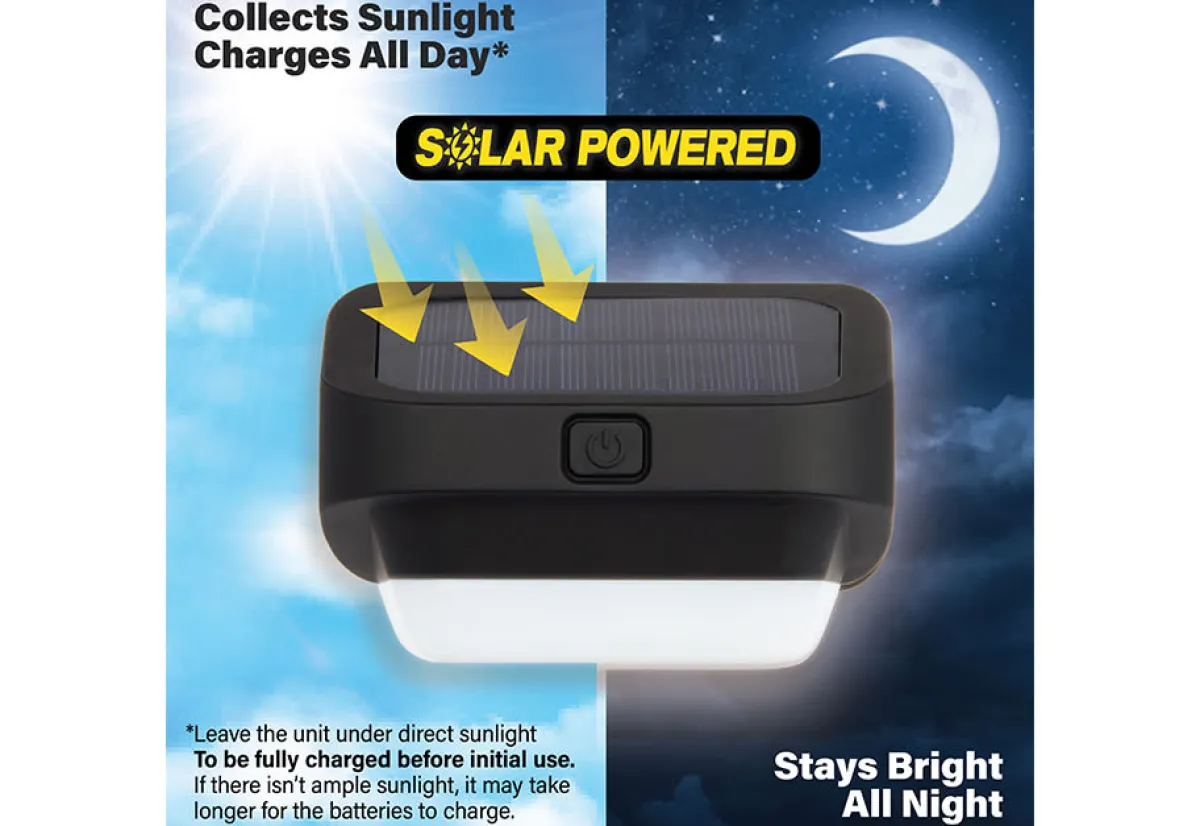 Maxsa Innovations LED Solar Fence Lights (4-Pack)