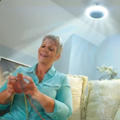 Sharper Image Light Socket Fan and Light