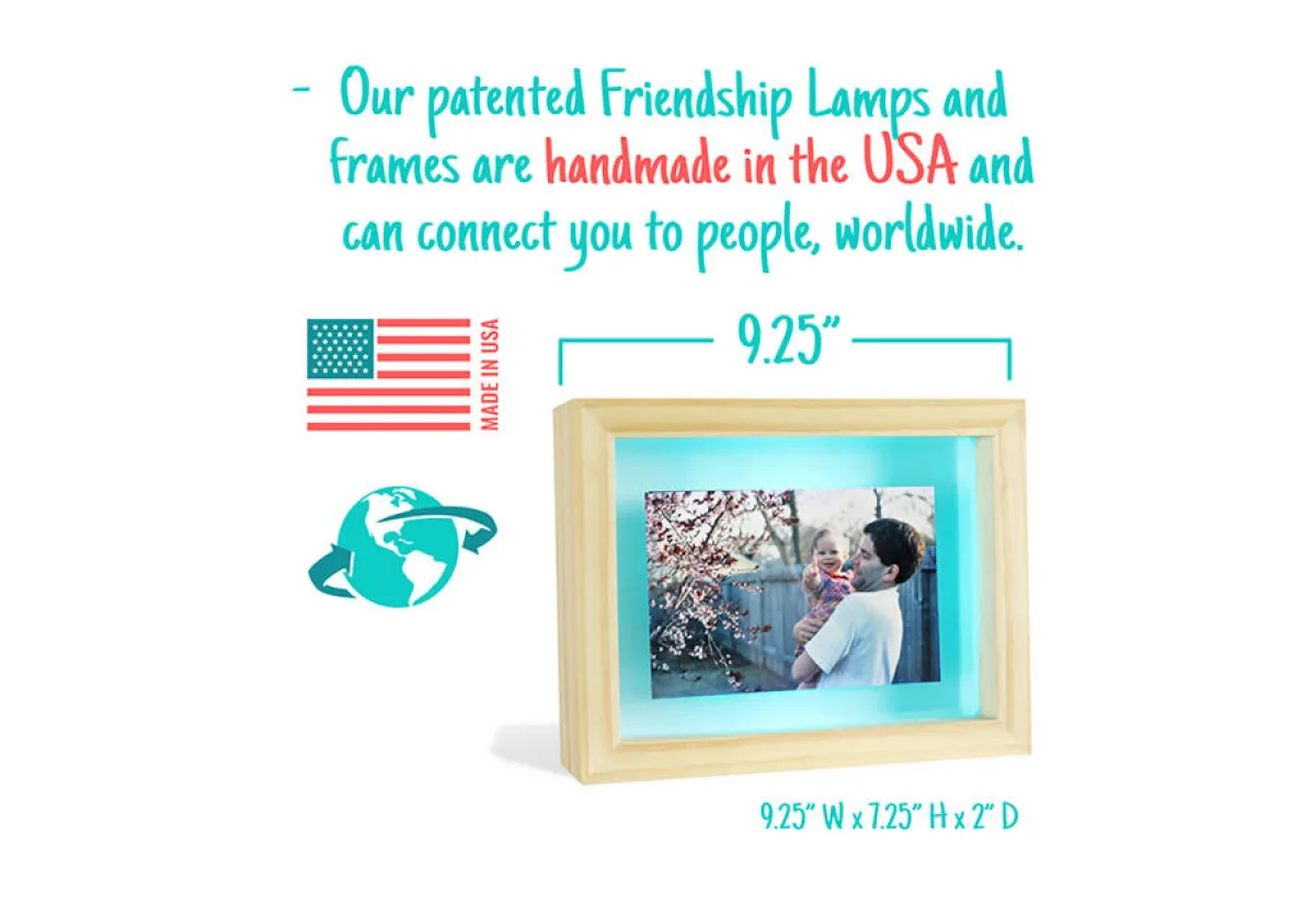 Get Lit LLC dba Friendship Lamps Long Distance Friendship Picture Frame Lamps (Set of 2)