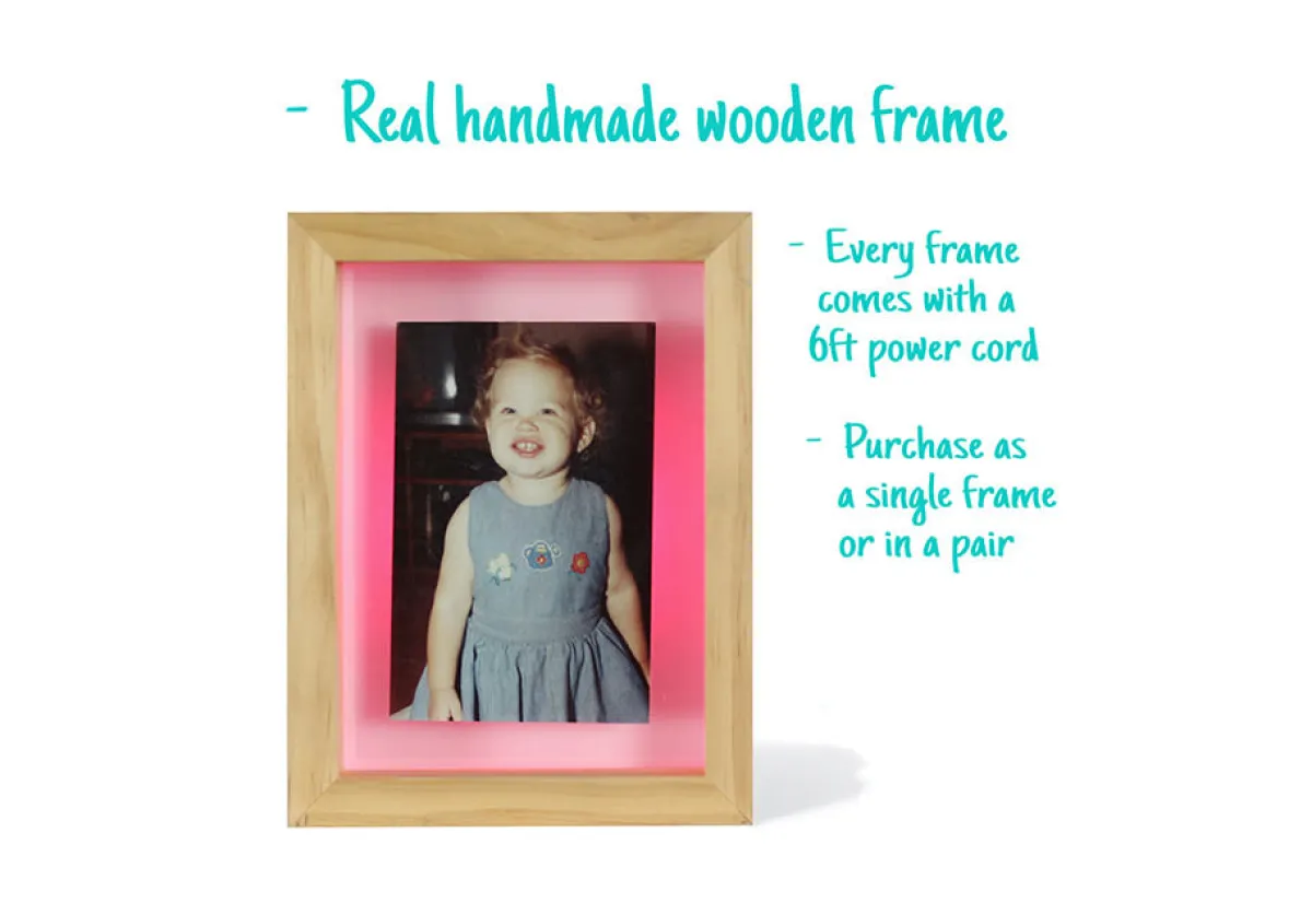 Get Lit LLC dba Friendship Lamps Long Distance Friendship Picture Frame Lamps (Set of 2)