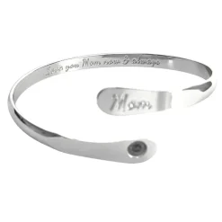 Sharper Image Love You Mom Engraved Bracelet