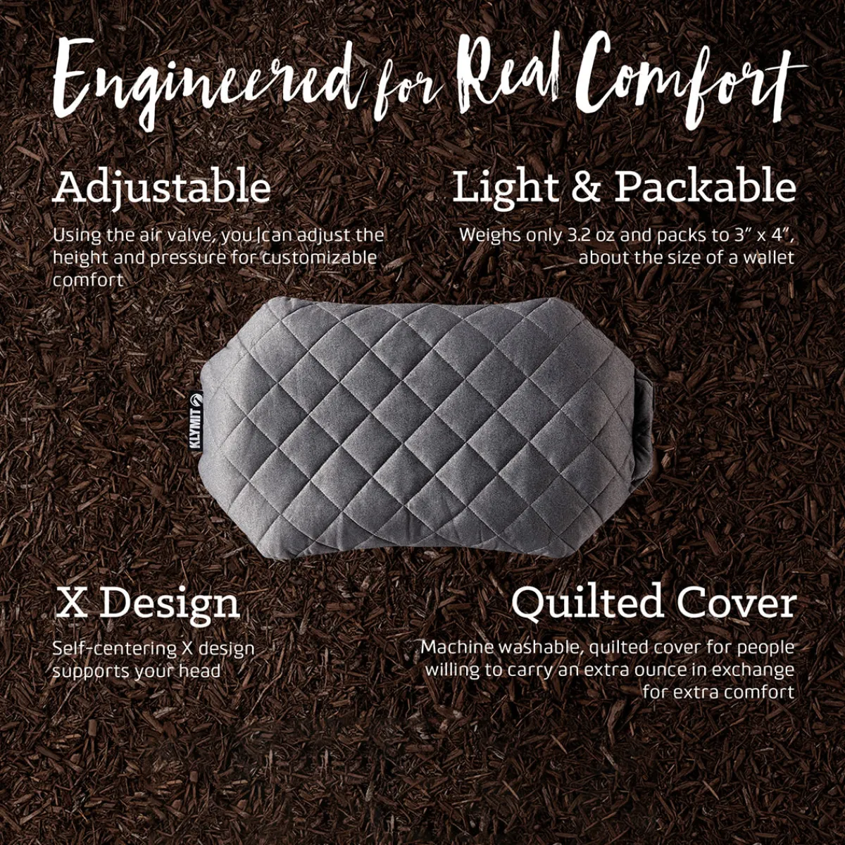 Rightline Gear Luxe Inflatable Camping Pillow