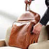 Kingport Industries, LLC Luxury Leather Garment Bag